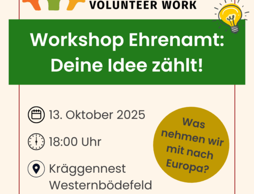 Workshop Ehrenamt: Deine Idee zählt!